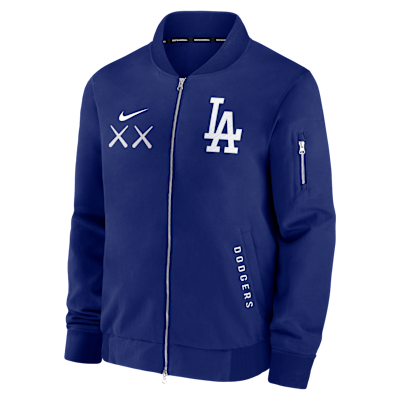 Los Angeles Dodgers Dugout Men's Nike x KAWS MLB Full-Zip Bomber